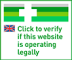 Click to verify if this website is operating legally